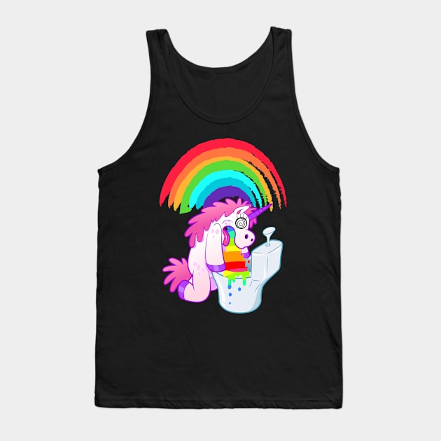 Uni on the Rainbow Tank Top by rickyrickbob